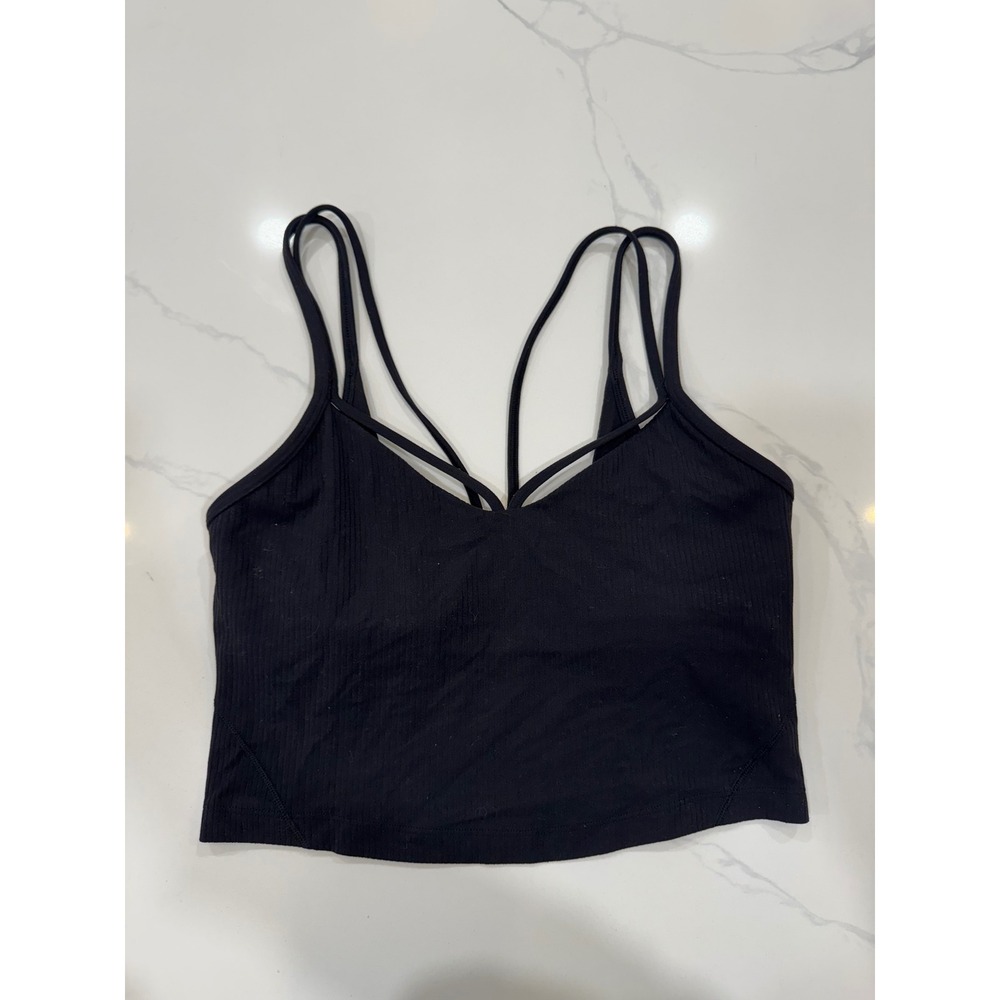 Lululemon Lululemon Align Strappy Ribbed Tank Top Black Size 6 - Picture 5 of 8